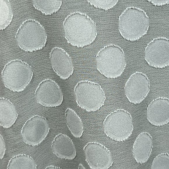 Soft Surroundings Sage Green Popover Tunic Circle Pattern Ruffle Hemline size XL - Picture 3 of 12